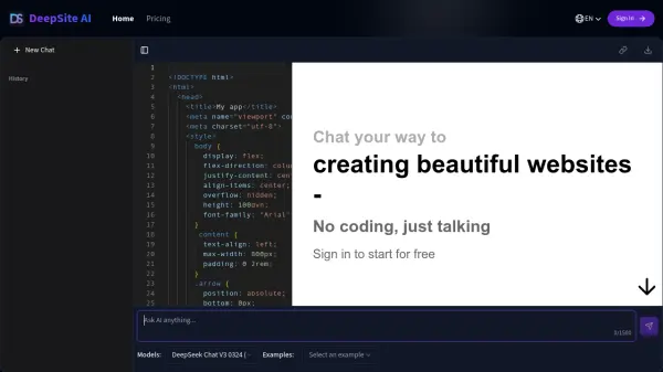 DeepSite AI