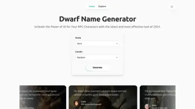 Dwarf Name Generator