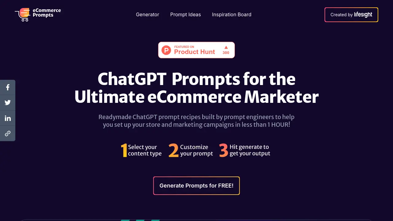 eCommerce Prompts