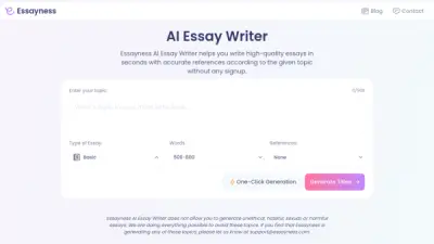 Essayness AI Essay Writer