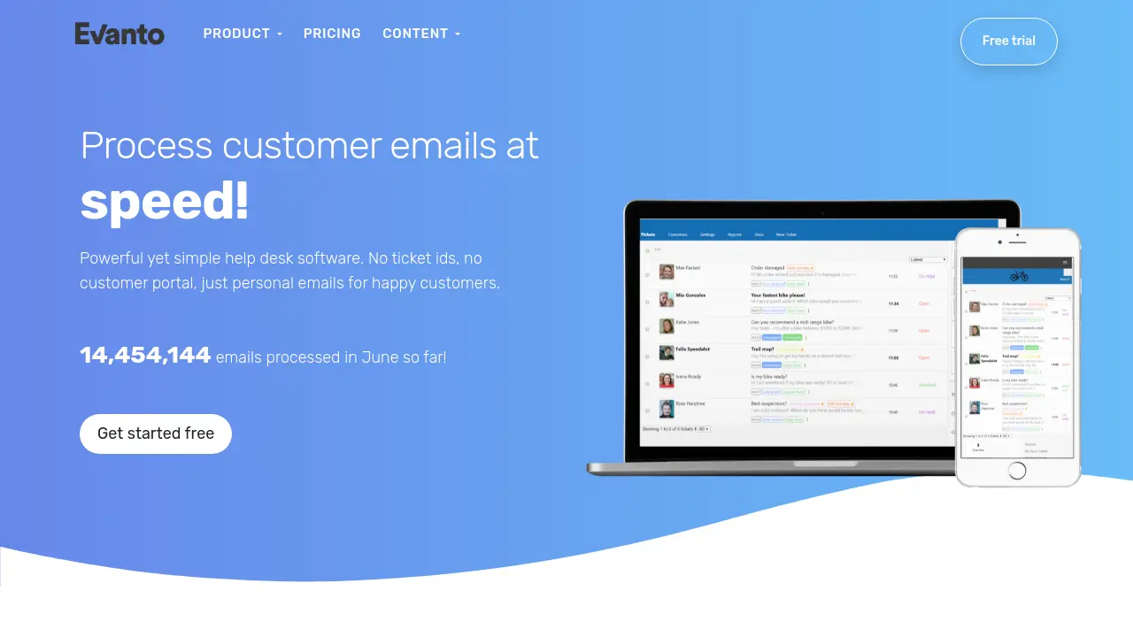 EvantoDesk screenshot