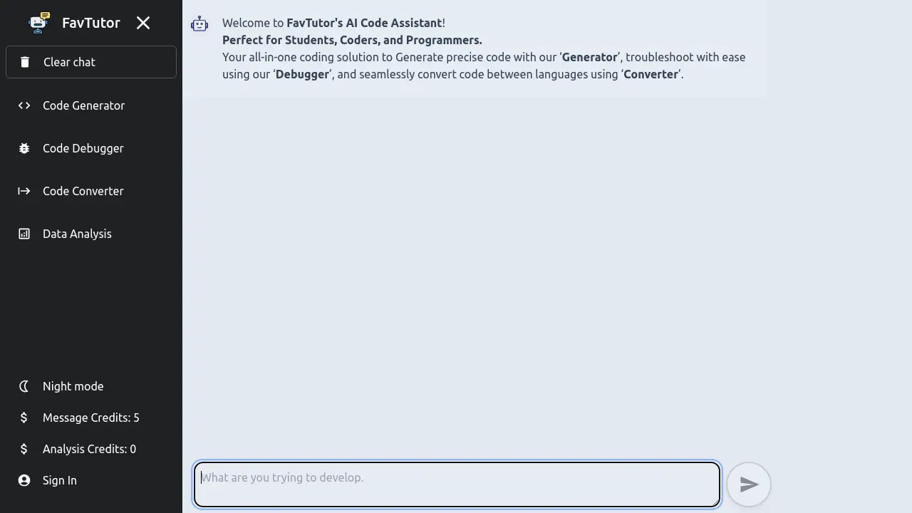 FavTutor AI Code Assistant