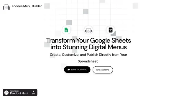 Foodee Menu Builder