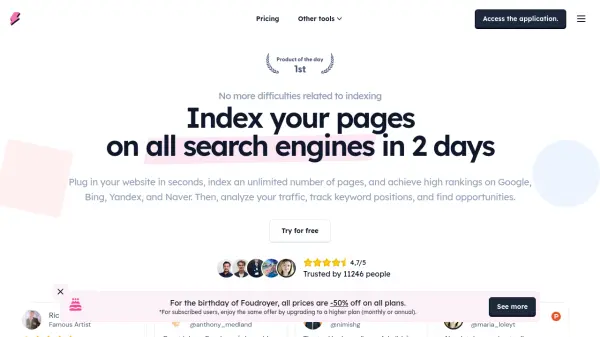 Foudroyer Indexing