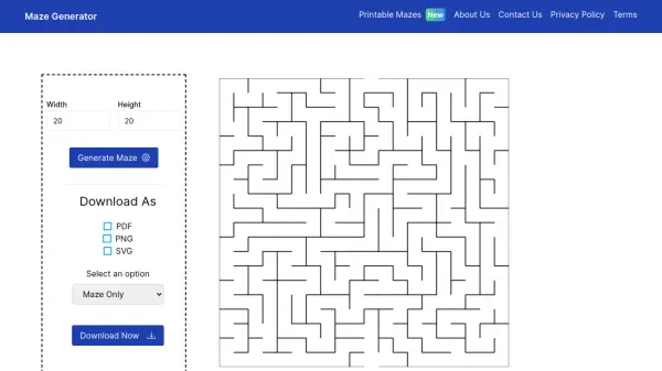 Free Maze Generator