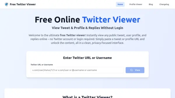 Free Twitter Viewer