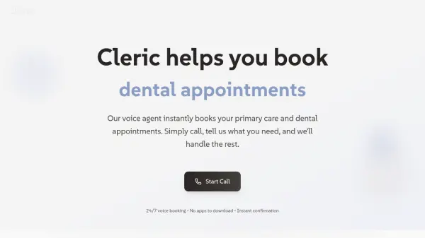getcleric.com screenshot