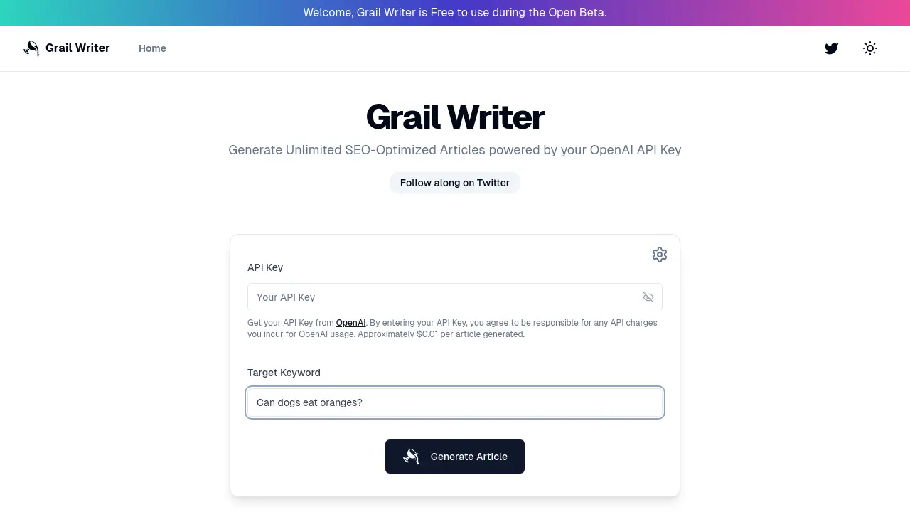 Grail Writer