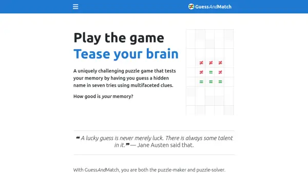 GuessAndMatch