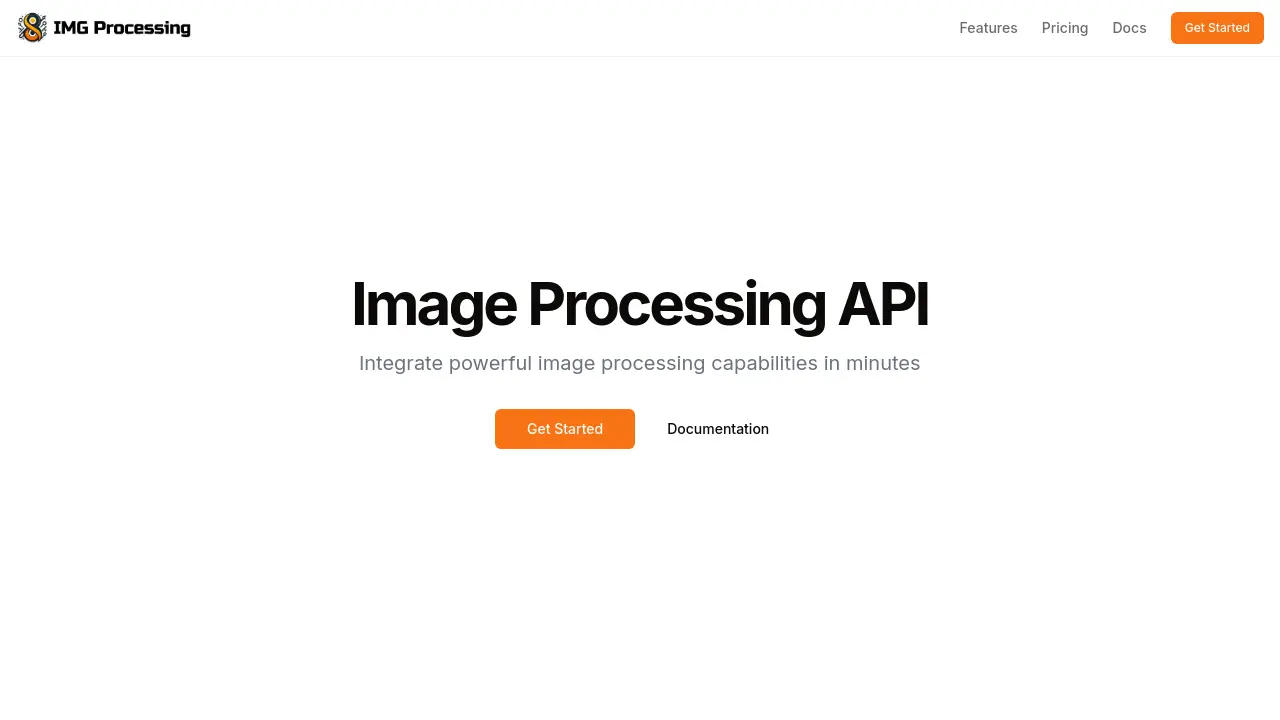 Image Processing API