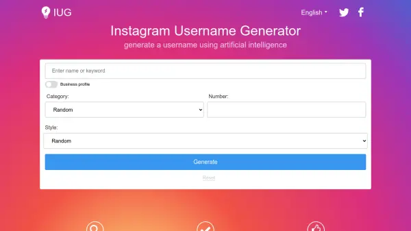 Instagram Username Generator