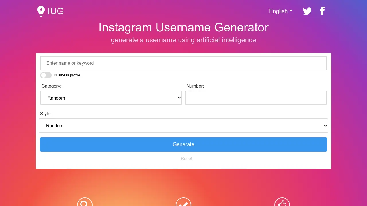 Instagram Username Generator