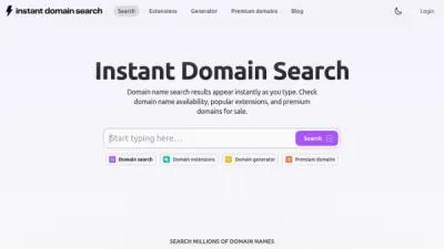 Instant Domain Search