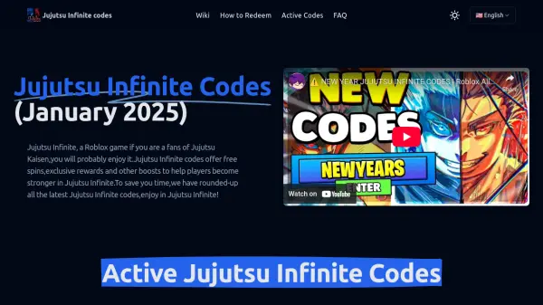 Jujutsu Infinite Codes