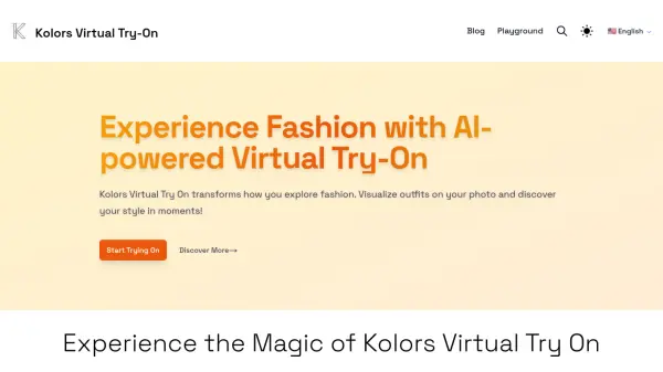 Kolors Virtual Try On