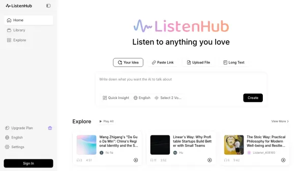 ListenHub AI