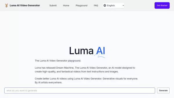 Luma AI Video Generator