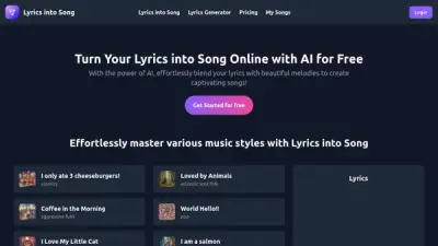 Lyrics into Song