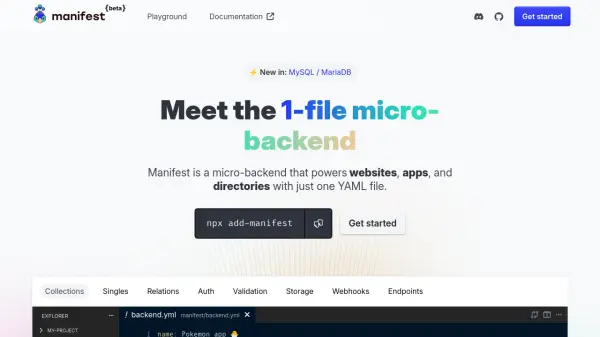 Manifest