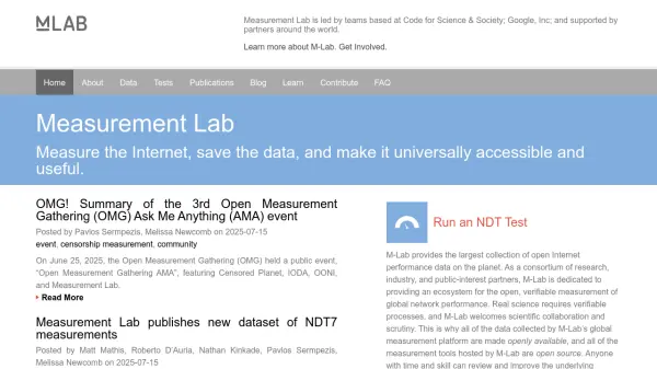 Measurement Lab