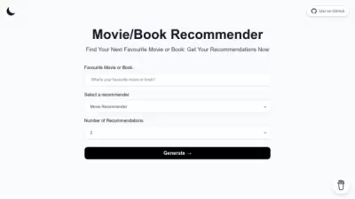 Movie/Book Recommender