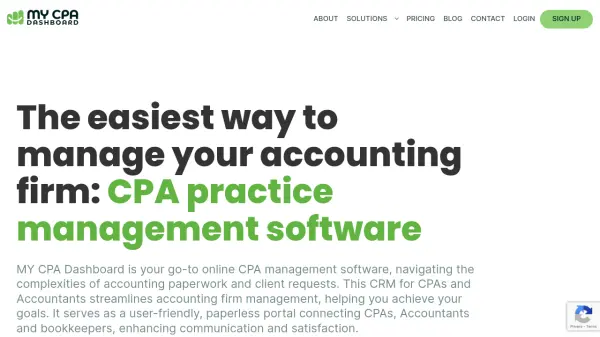 My CPA Dashboard