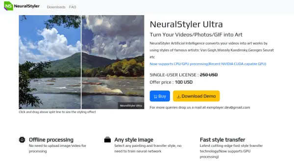NeuralStyler Ultra