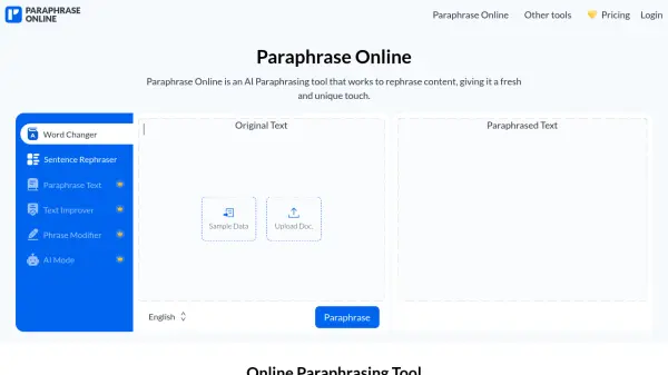 Paraphrase Online