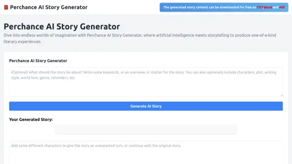 Perchance AI Story Generator