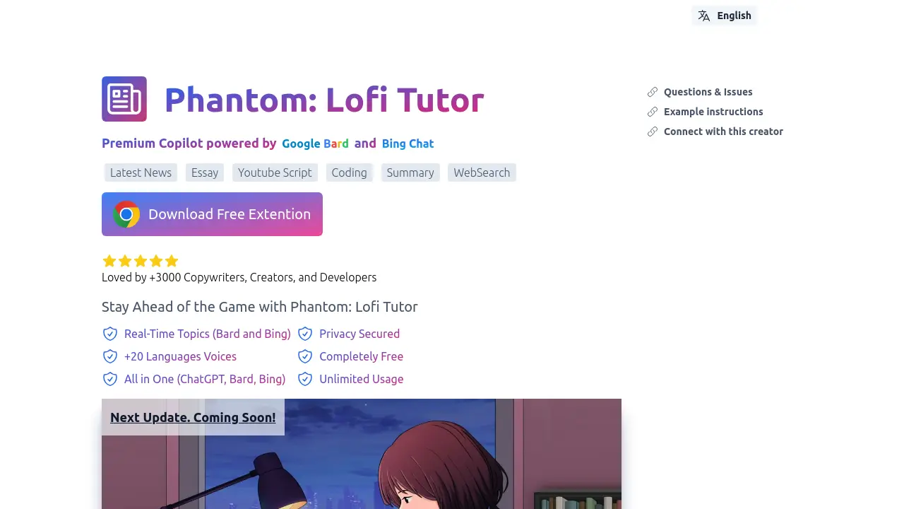 Phantom: Lofi Tutor