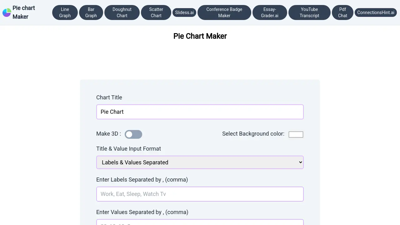 Pie Chart Maker