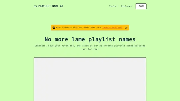 Playlist Name AI