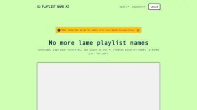 Playlist Name AI