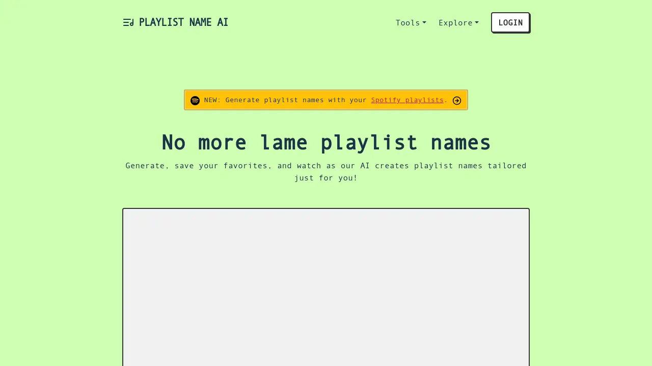 Playlist Name AI