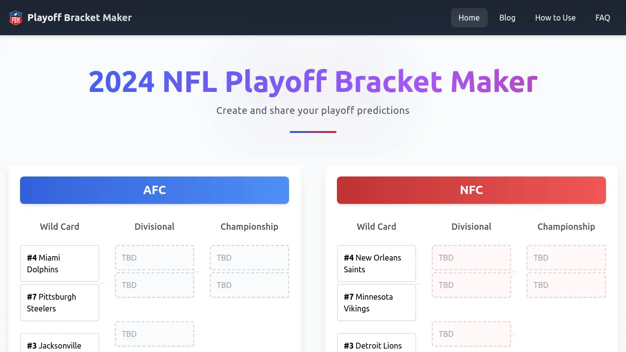 Playoff Bracket Maker