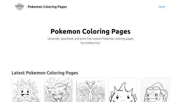 Pokemon Coloring Pages