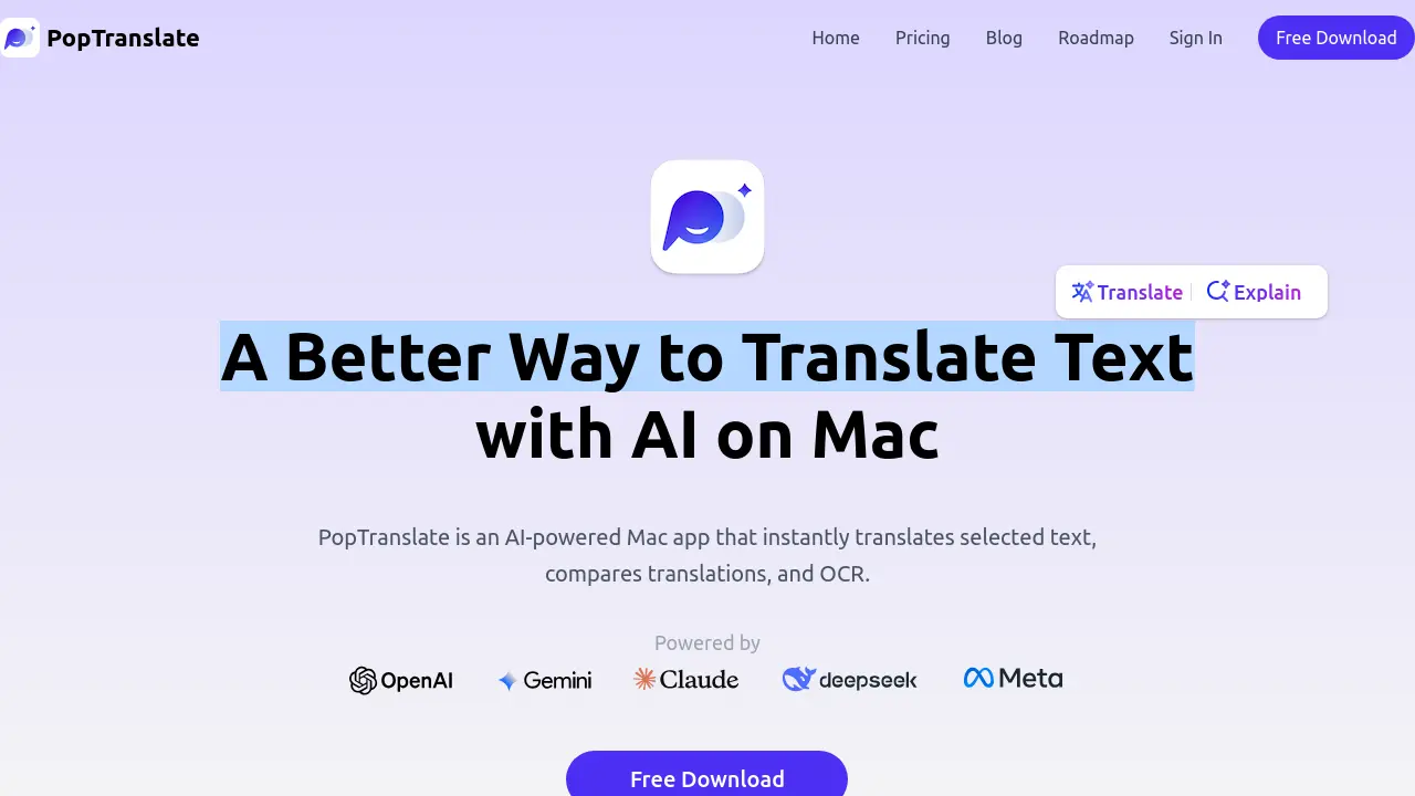 PopTranslate