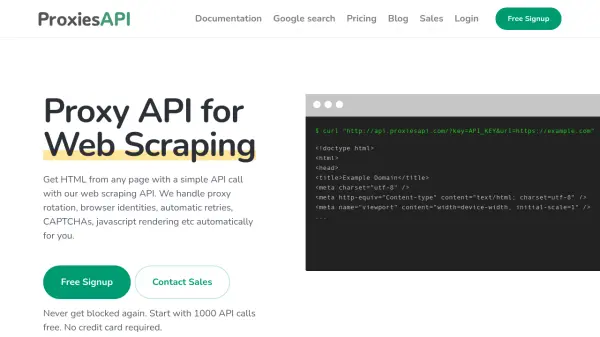 Proxies API