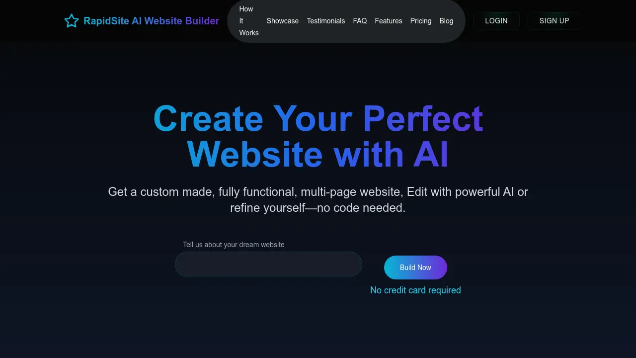 RapidSite AI Website Builder