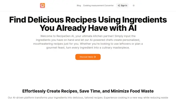 RecipeGen AI