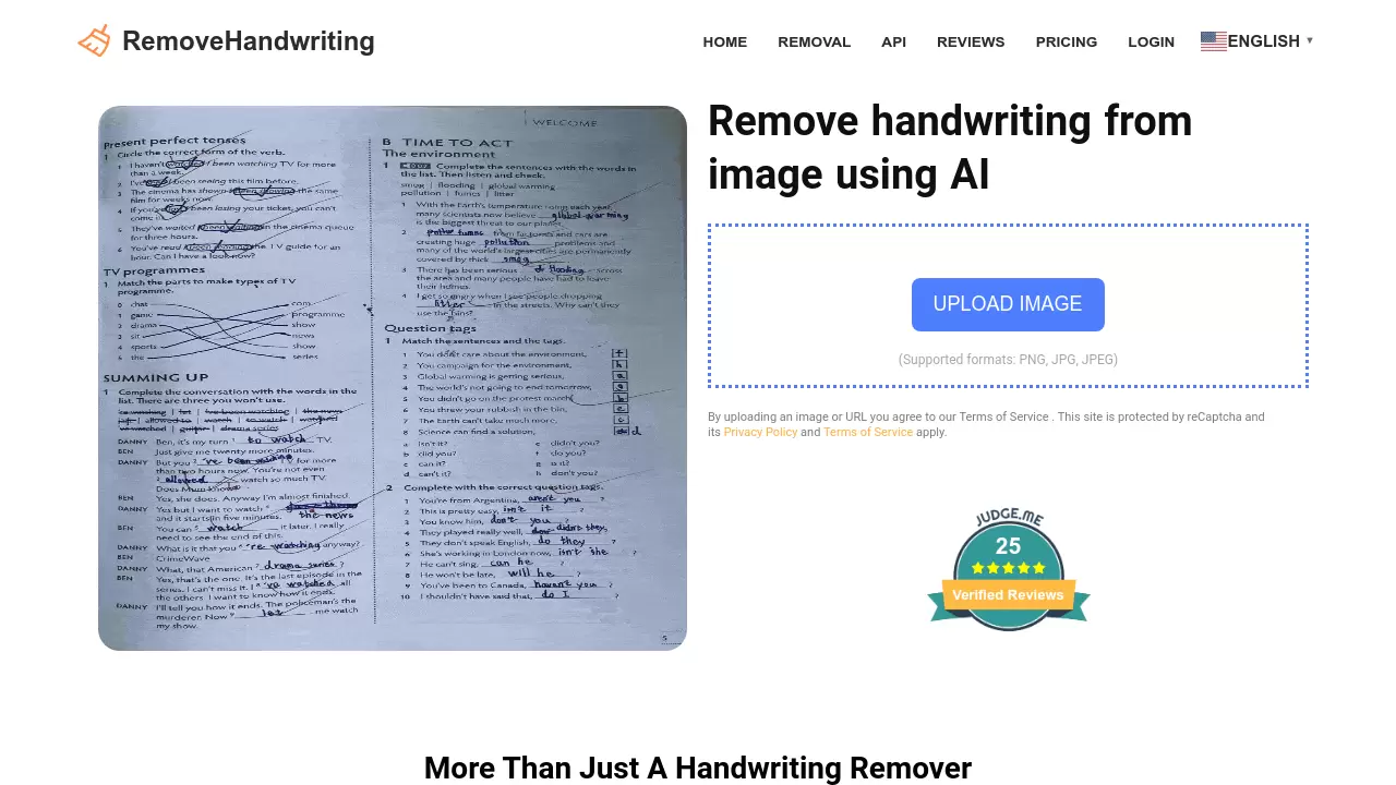 RemoveHandwriting