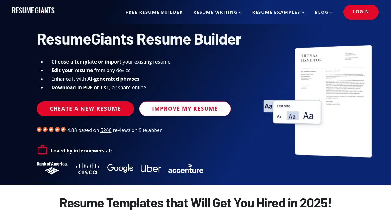 ResumeGiants