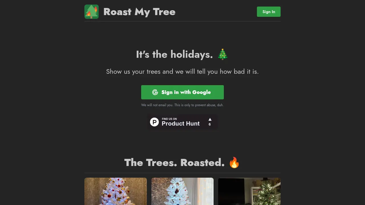 Roast My Tree