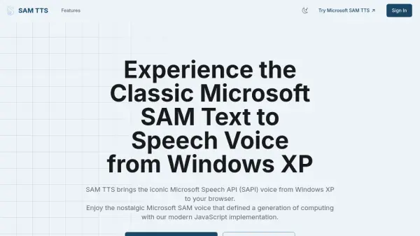 SAM TTS