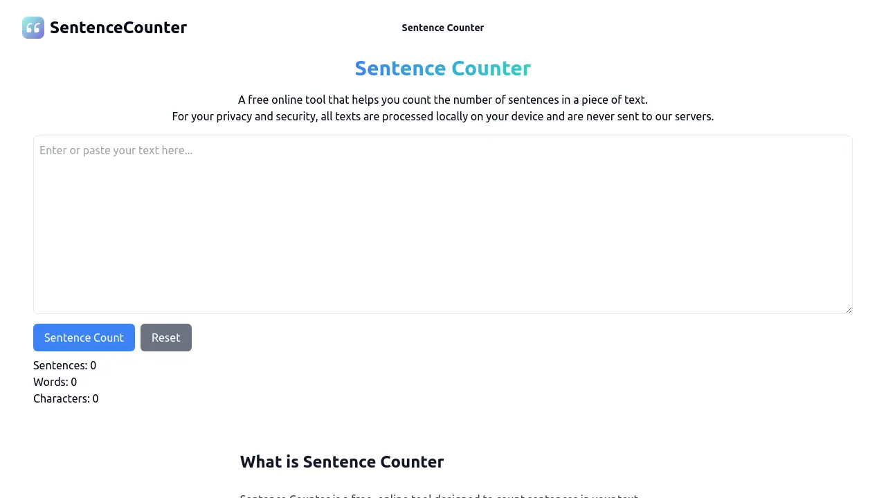 Sentence Counter