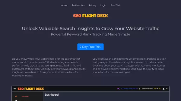 SEO Flight Deck