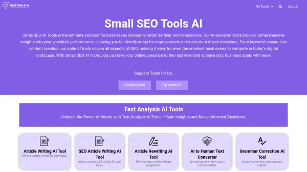 Small SEO Tools AI