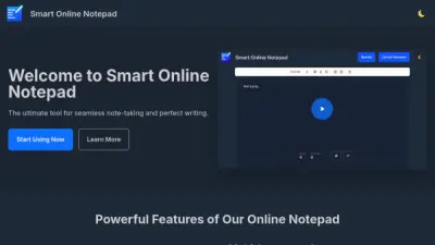 Smart Online Notepad