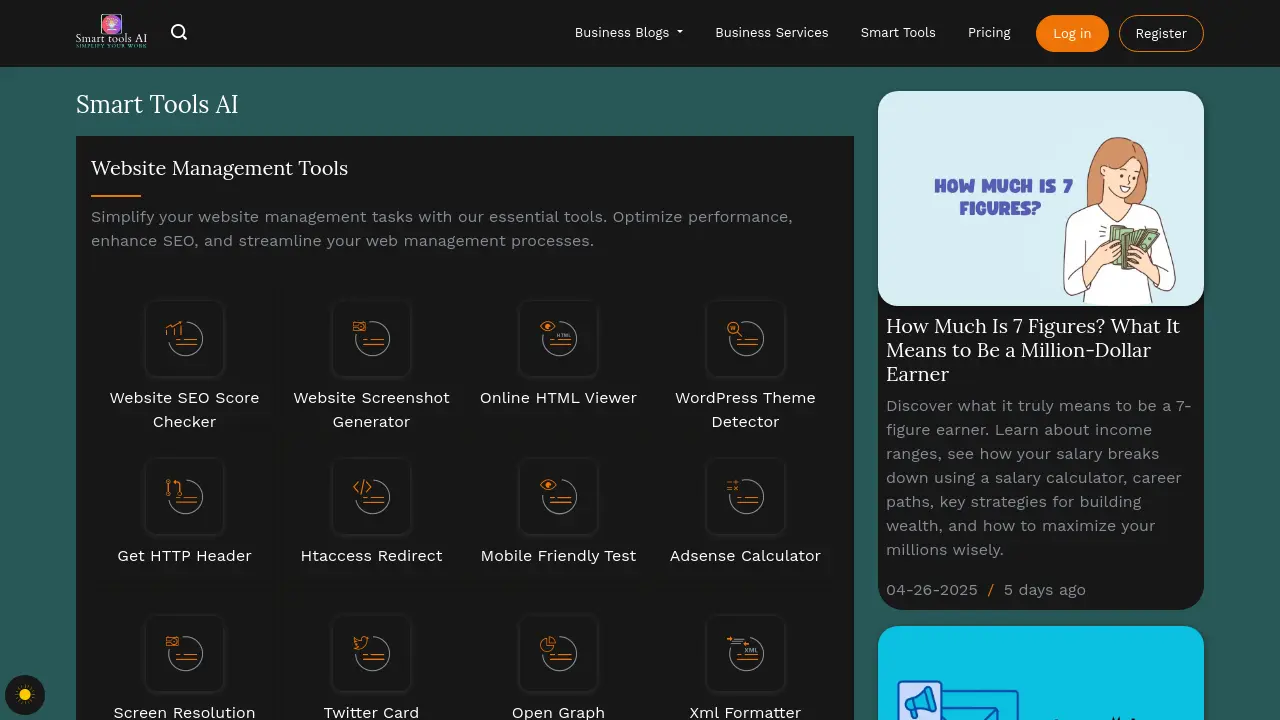 Smart Tools AI - Your All-in-One Suite for Web Management, Content ...