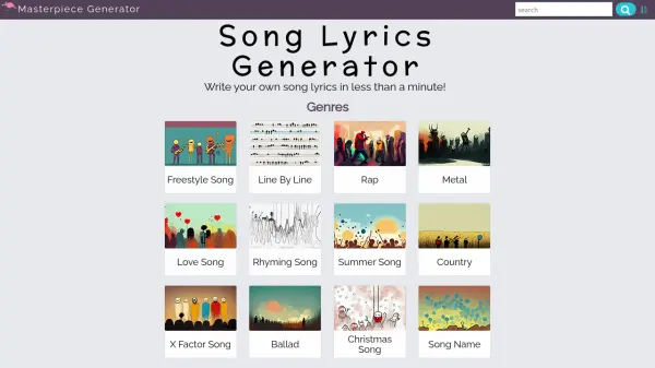 Song Lyrics Generator